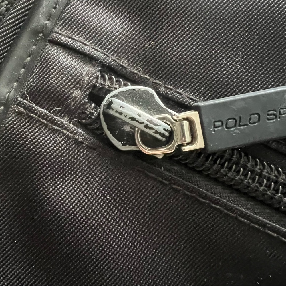 Vintage 90s Ralph Lauren Polo Sport Black Messenger Bag - Picture 7 of 10